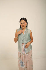 Inka Vest Top in Pistachio