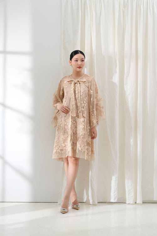 Valerie Dress in Peach