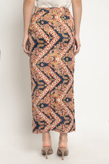 Phoenix Batik Skirt in Blue Red