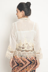 Dara Gladiola Kebaya Top in Ivory