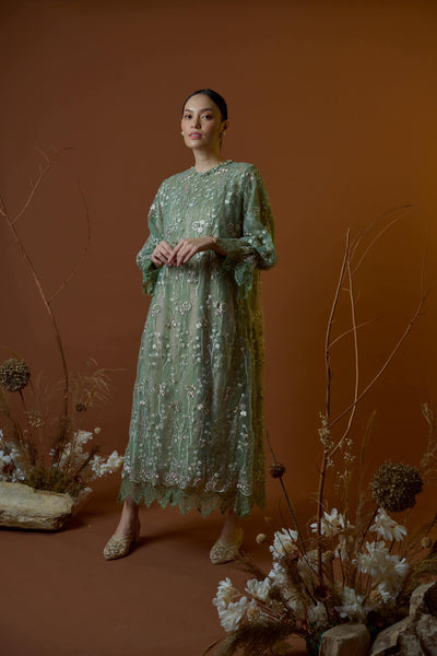 Franka Dress in Sage Green