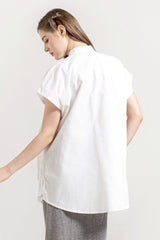 Gaura Short Outer Top in Broken White