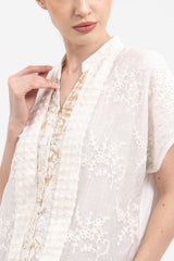 Indira Tunik Top in Broken White Sleeveless