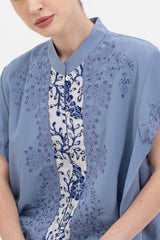 Nidhi Outer Top in Dusty Blue