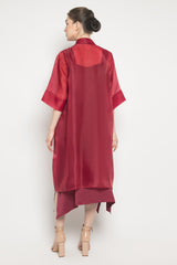 Nora Dress in Maroon