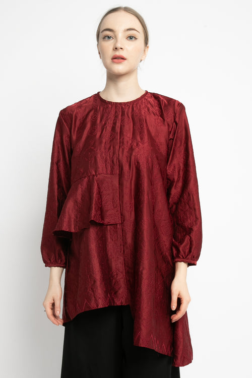 Lelly Blouse in Maroon