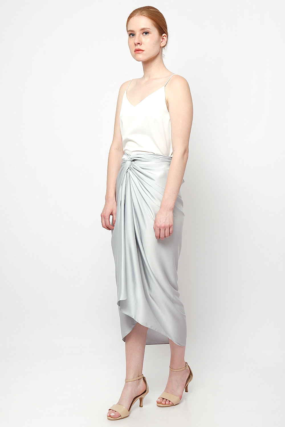 Aisyah Lilit Skirt in Grey