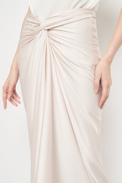 Aisyah Lilit Skirt in Ivory Pink