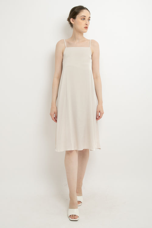 Fara Camisole Dress in Buttercream