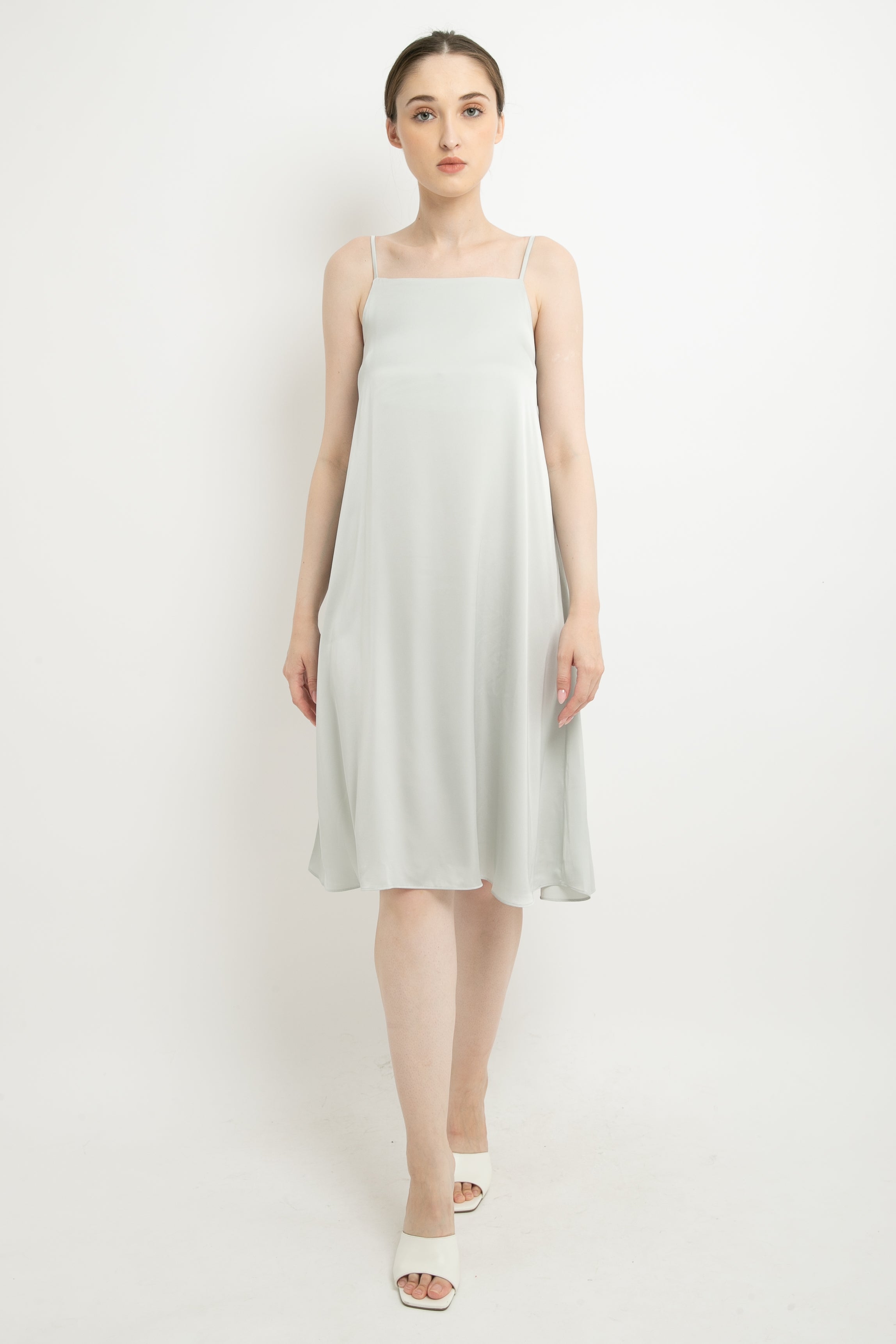 Camisole Dress in Grey by Aluna