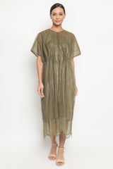 Aluna Dress in Seaweed Green