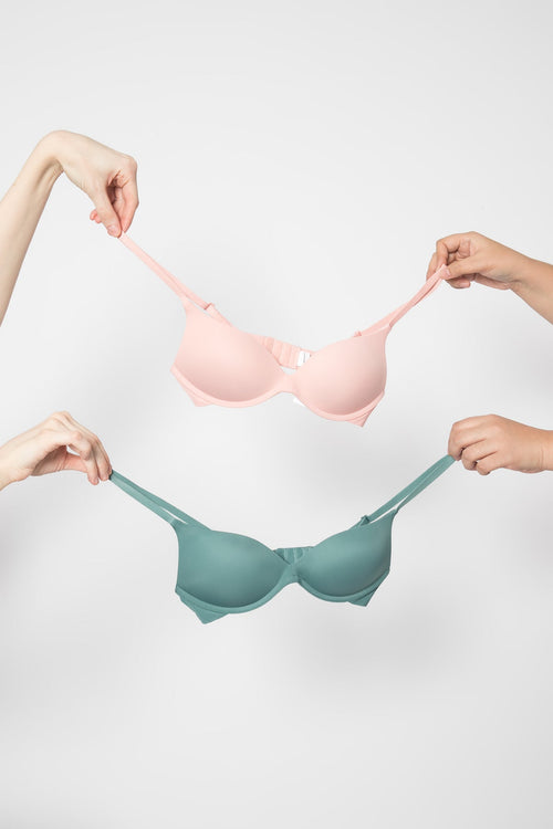 The Daily Bra in Pink and Tosca Bundle