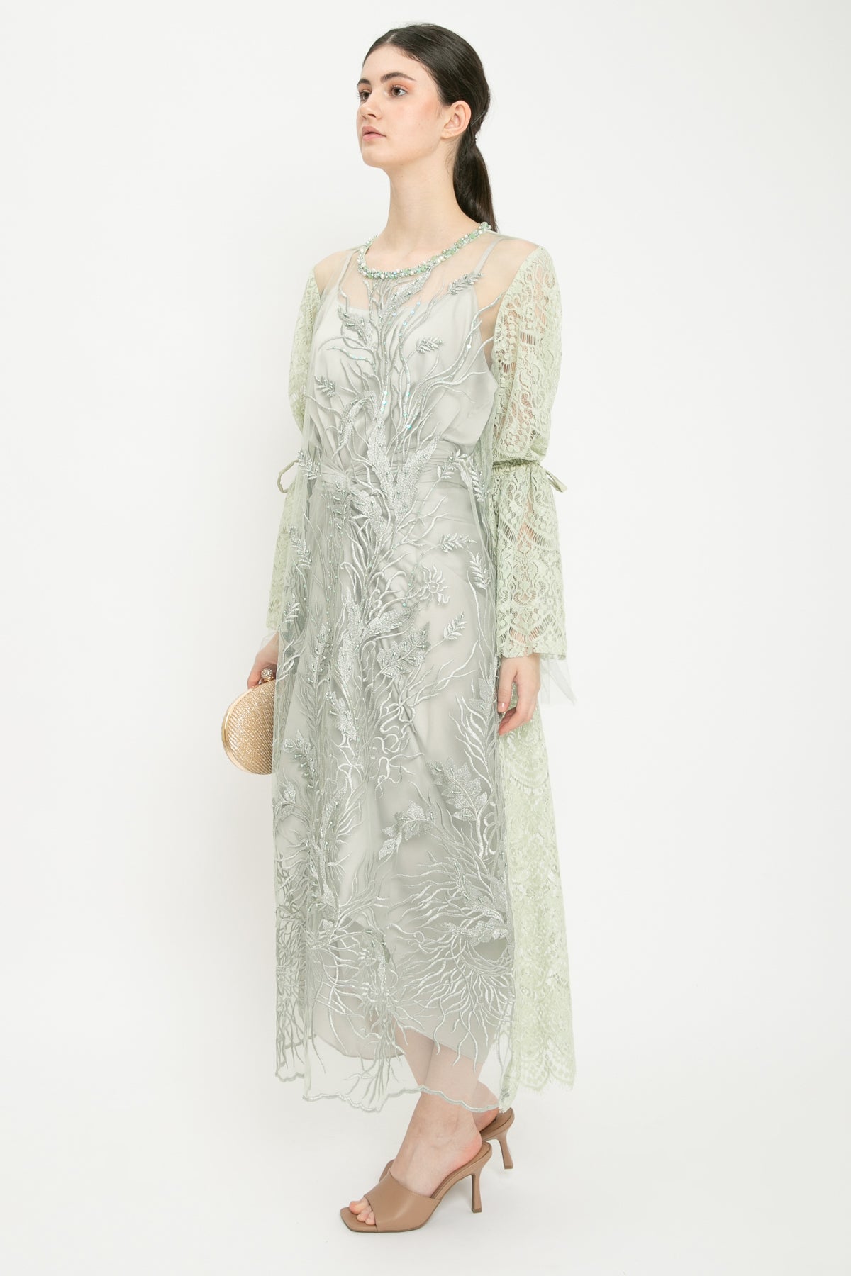 Felicity Dress in Sage Green