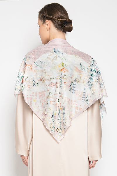 Malerei Lucerne Scarf in Dusty Pink