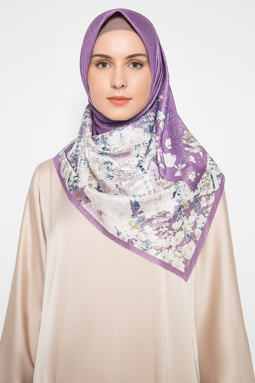 Malerei Lilas Scarf in Lilac