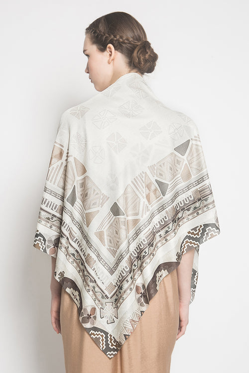 Ayse Scarf in Broken White
