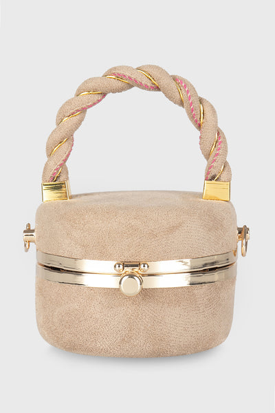 Oscar Clutch in Cream
