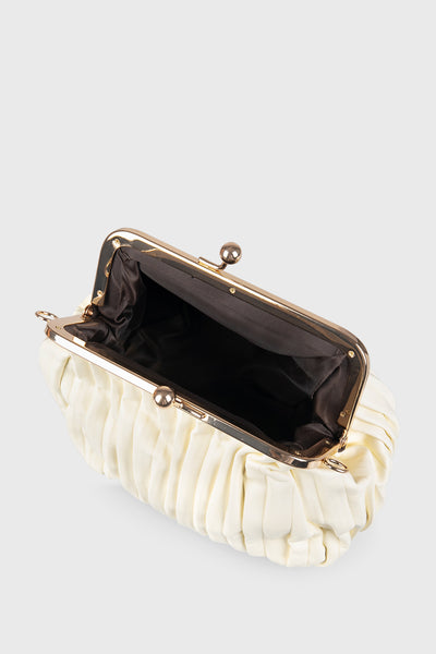 Peony Clutch in Nude Pink