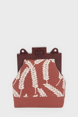 Wooden Amara Bag in Brick