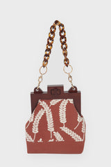 Wooden Amara Bag in Brick