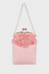 Zaara Clutch in Baby Pink