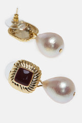 Lovisa Earrings in Maroon