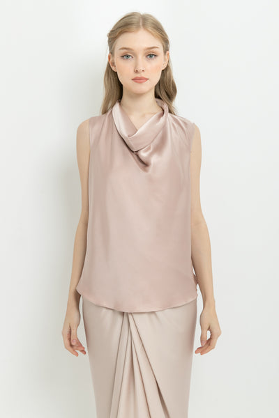 Cher Top in Dusty Pink