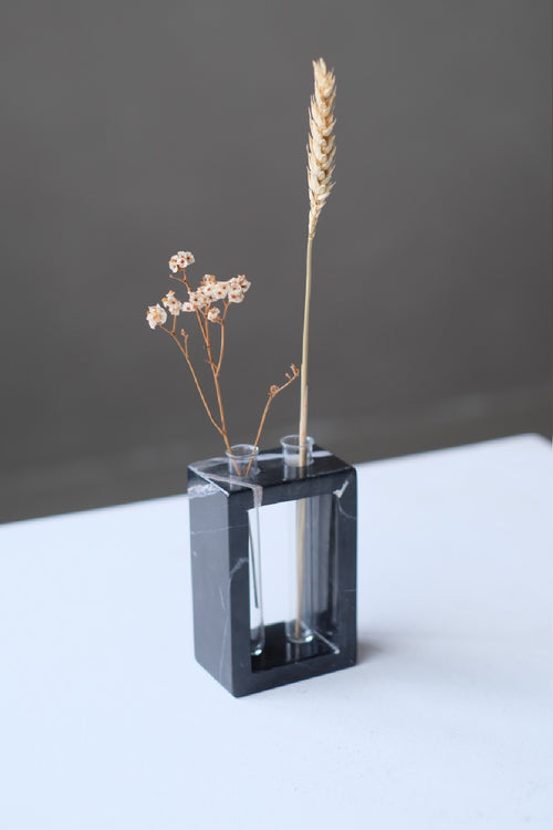 Small Vase Tubes in Royal Black