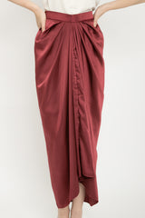 Hong Skirt in Deep Red
