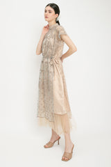 Lan Dress in Blush Gold
