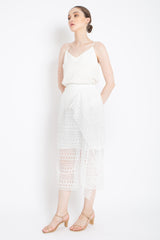 Carine Skirt in Broken White