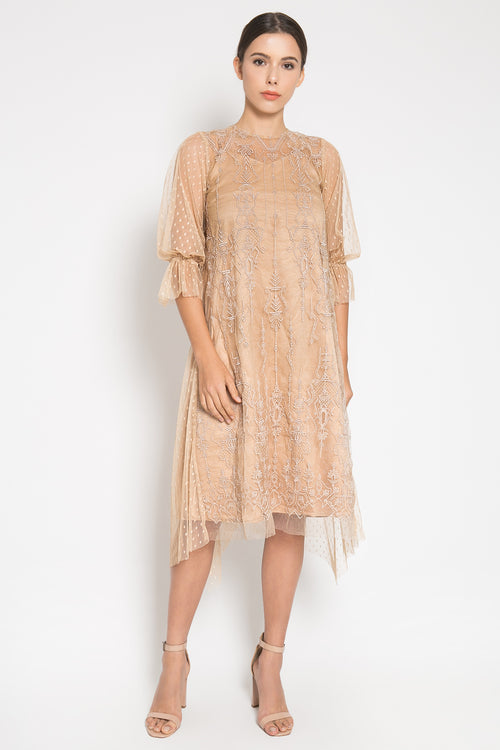 Palvine Dress in Nude
