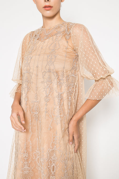 Palvine Dress in Nude
