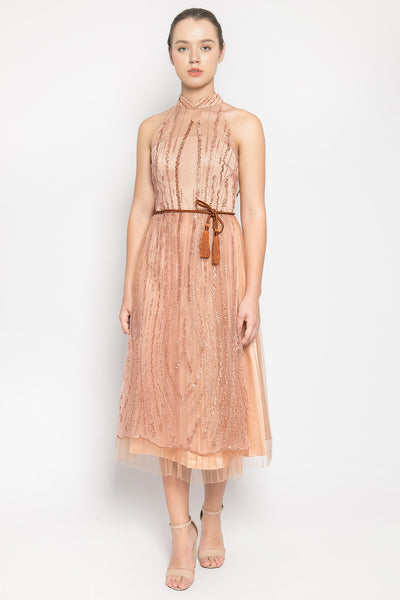 Shang Dress in Terracotta