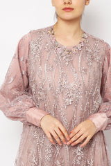 Nashira Dress in Dusty Pink