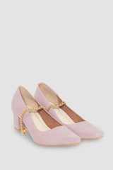 Liberty Shoes With Chain in Lilac