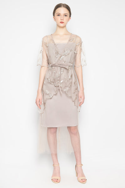 Gamila Outer Dress in Nude