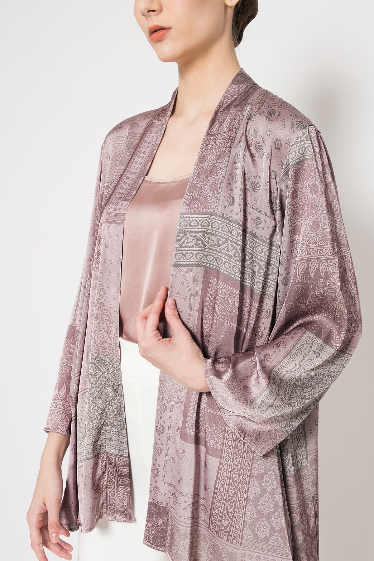 Genna Silk Outer in Mauve