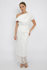 Maddison Dress Set in White