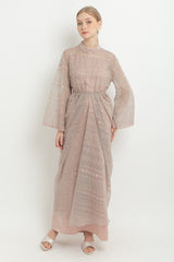 Daysia Dress in Grey Pink