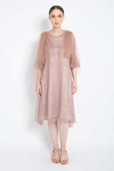 Alia Dress in Dusty Pink