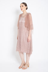 Alia Dress in Dusty Pink