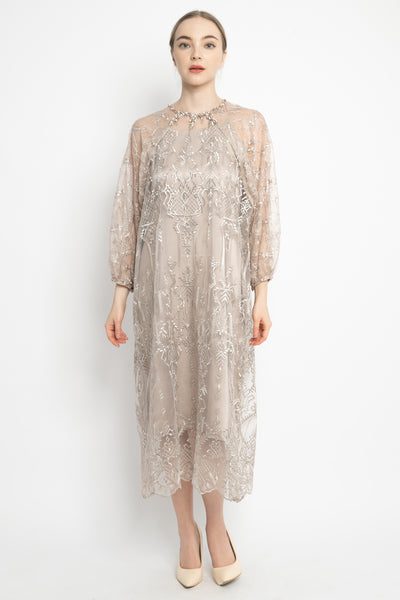 Emily Dress in Taupe