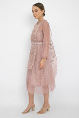 New Laura Embroidery Dress in Pink