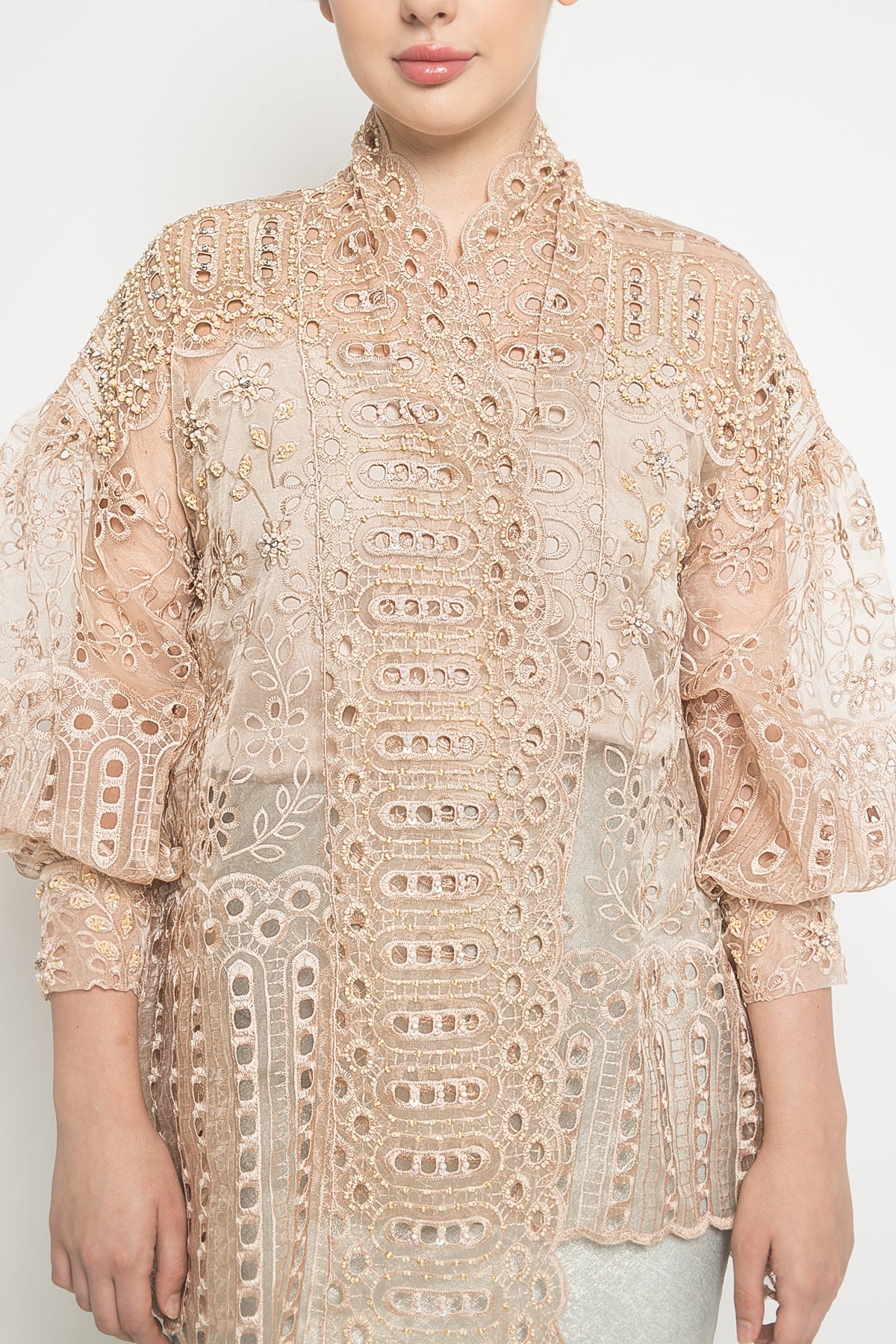 Alys Embellished Blouse in Peach