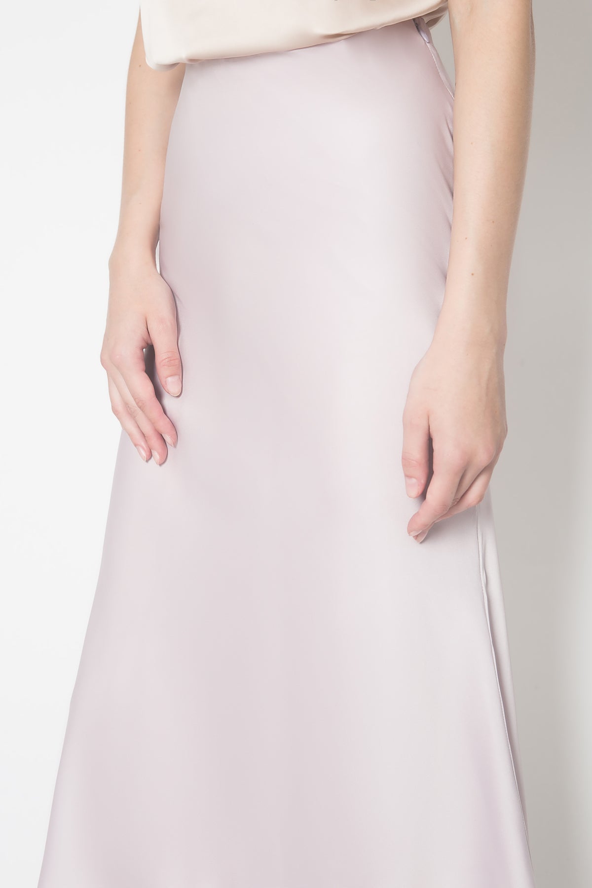 Cami Midi Skirt in Lilac