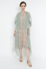 Capri Embroidered Outer in Champagne Sage
