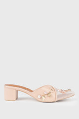 Cyrille Mules in Beige