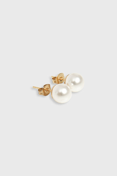 Classic White Pearl Earring
