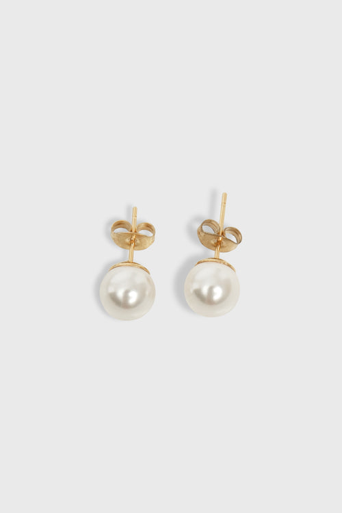 Classic White Pearl Earring